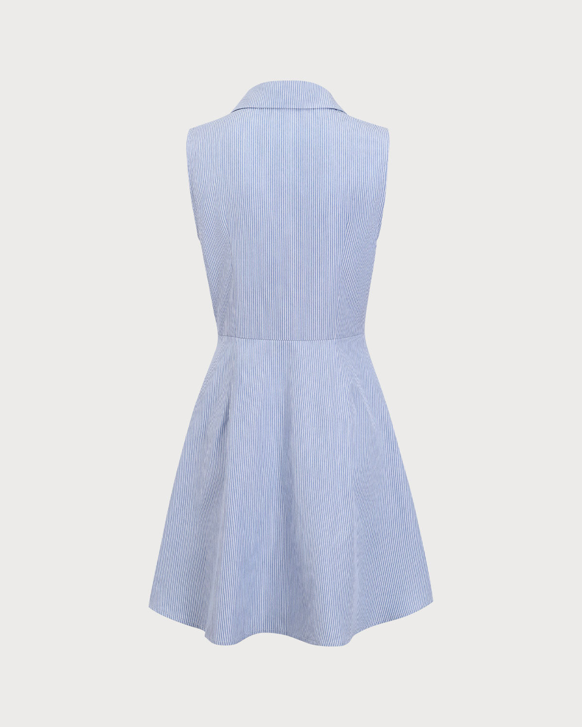 Anamartinezmadrid Minivestido Azul de Rayas con Botones – photo 8