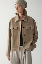 Anamartinezmadrid Nuria | Chaqueta de Ante con Bolsillos de Plastrón – photo 6