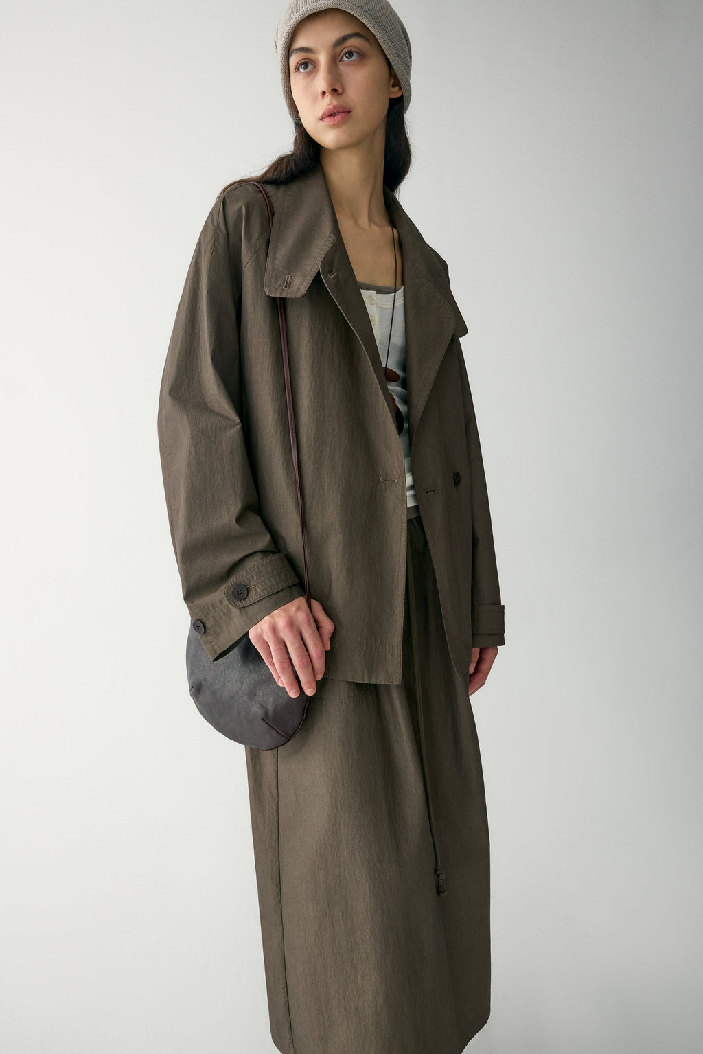 Anamartinezmadrid Vera | Trench Corto con Cinturón Anudado – photo 8