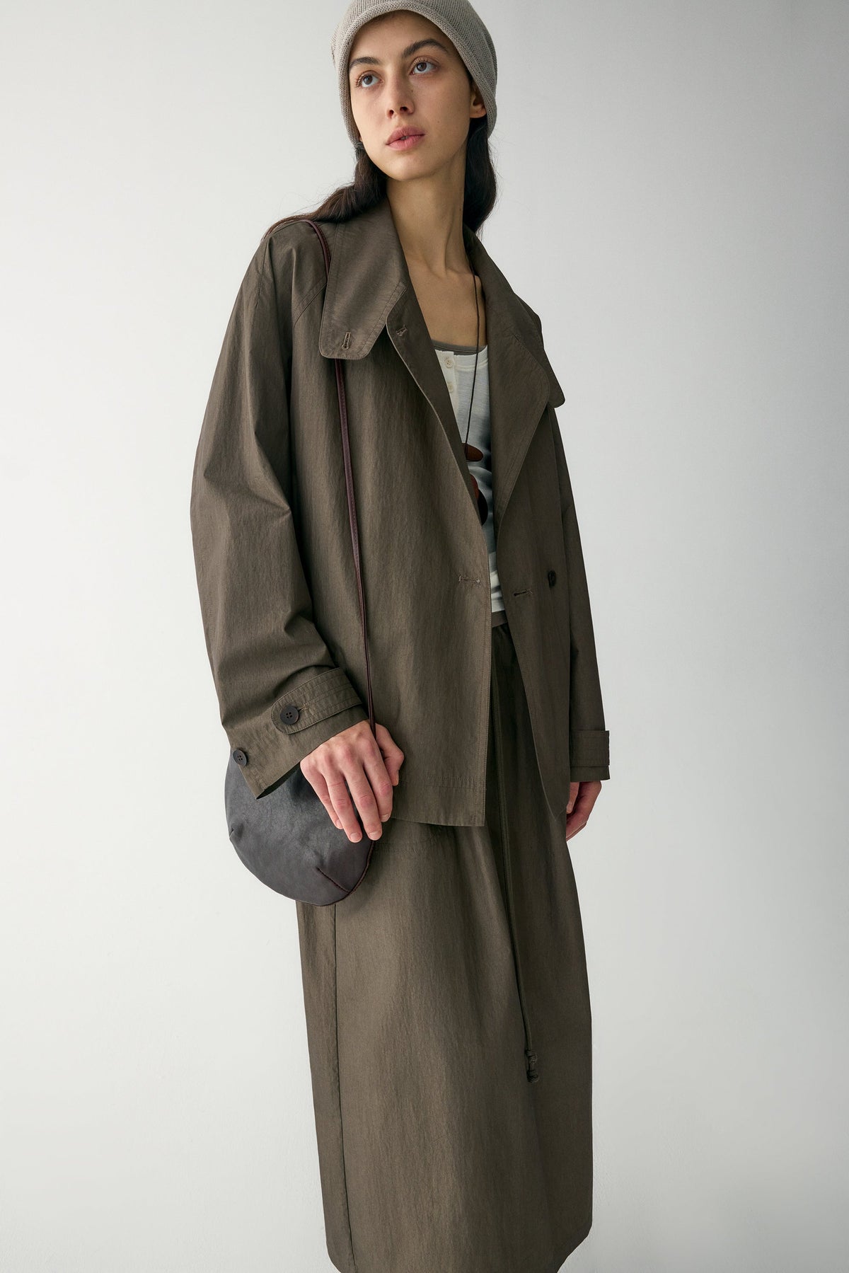 Anamartinezmadrid Vera | Trench Corto con Cinturón Anudado – photo 8