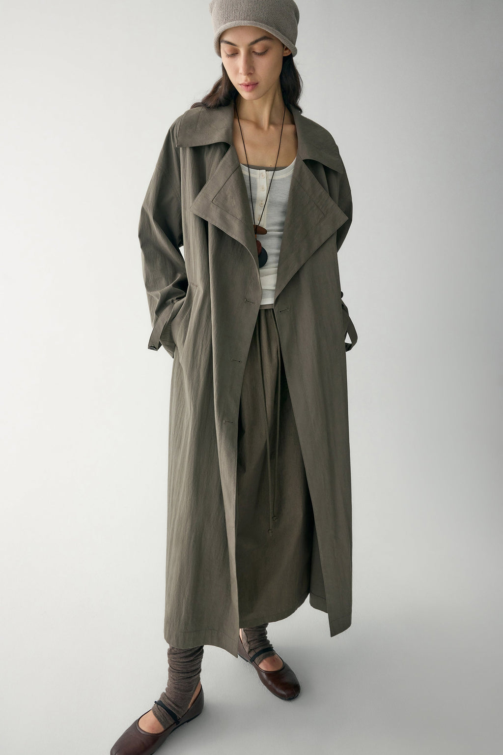 Anamartinezmadrid Elena | Trench Largo con Solapa Ancha – photo 5