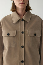 Anamartinezmadrid Nuria | Chaqueta de Ante con Bolsillos de Plastrón – photo 9
