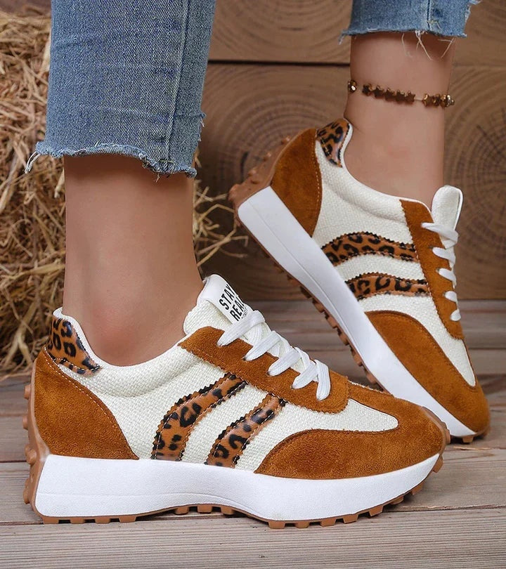 Anamartinezmadrid Lucía | Zapatillas Casual Retro Mujer Plataforma – Beige Leopardo – photo 11