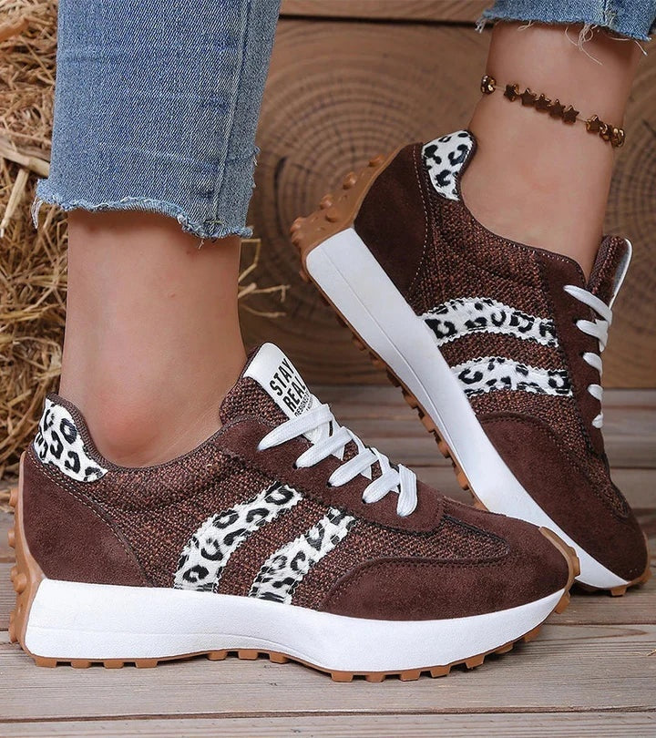 Anamartinezmadrid Lucía | Zapatillas Casual Retro Mujer Plataforma – Marrón Leopardo – photo 12