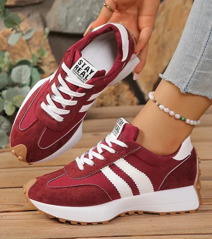 Anamartinezmadrid Lucía | Zapatillas Casual Retro Mujer Plataforma – Rojo – photo 6