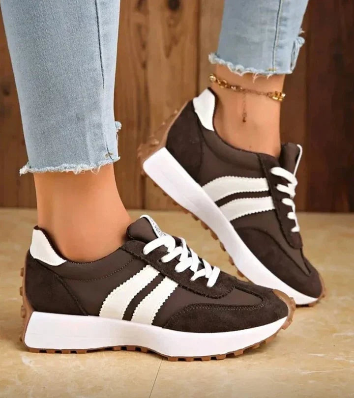Anamartinezmadrid Lucía | Zapatillas Casual Retro Mujer Plataforma – Marrón Oscuro – photo 8