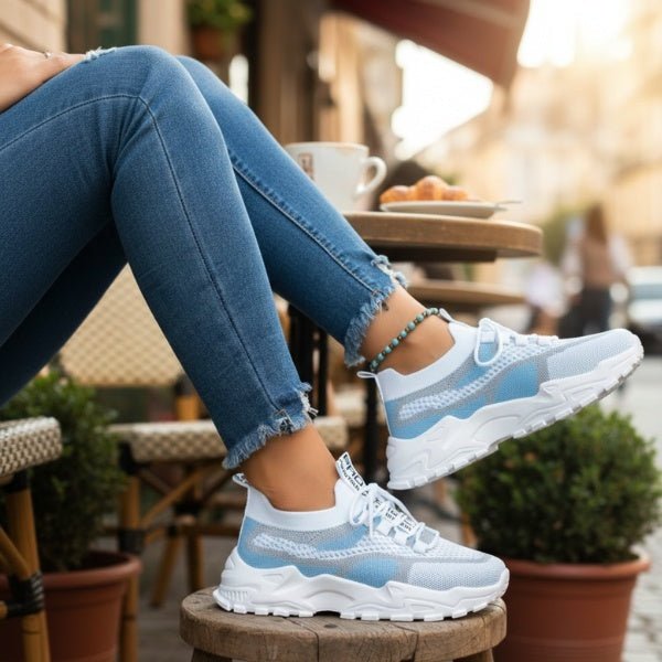 Valeria | Zapatillas Sin Cordones de Malla Transpirable - Carmen Teruel